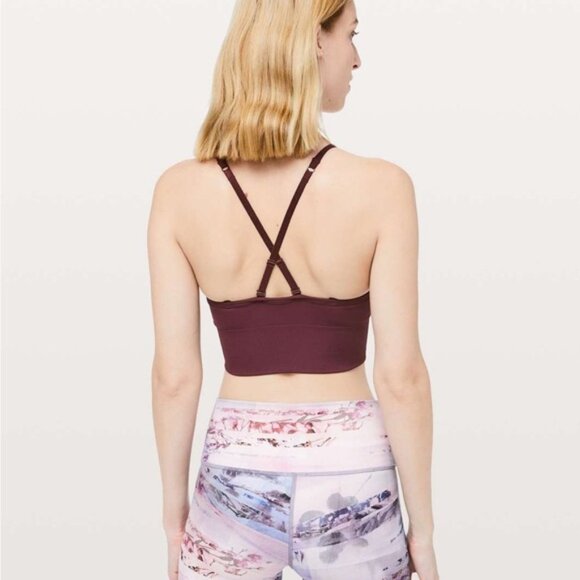Lululemon Ebb To Street Bra Long- Color: LineDark Adobe - Picture 4 of 7